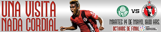 Tijuana já promete uma 'visita nada cordial' ao Palmeiras Tijuana já promete uma 'visita nada cordial' ao Palmeiras