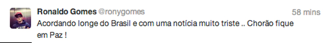 Tweet Rony Gomes Tweet Rony Gomes