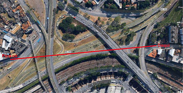 Sistema viário não dificulta locomoção de pedestres e ciclistas Sistema viário não dificulta locomoção de pedestres e ciclistas