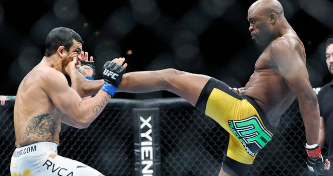 Na luta contra Anderson, em 2011, Belfort foi a nocaute