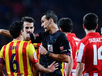 Em dezembro passado, Barcelona usou a Senyera contra o Athletic Em dezembro passado, Barcelona usou a Senyera contra o Athletic