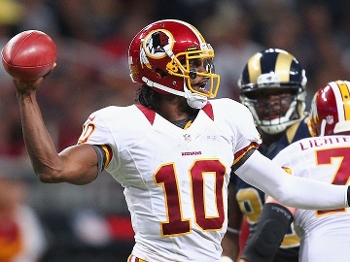 Griffin III durante jogo contra os Rams
