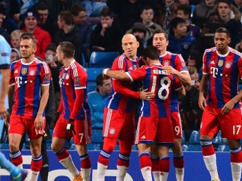 O Bayern chegou a estar na frente do placar