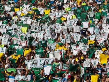 Torcida do Palmeiras durante a partida contra o Boa Esporte, pela 36ª rodada da Série B