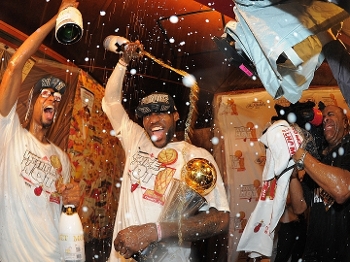 NBA Final Chris Bosh Lebron James Comemoração 20/06/13 NBA Final Chris Bosh Lebron James Comemoração 20/06/13