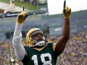 Randall Cobb fez ótima partida e aproveitou-se de Rodgers inspirado Randall Cobb fez ótima partida e aproveitou-se de Rodgers inspirado