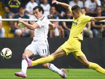 Gabriel Paulista Villarreal Gareth Bale Real Madrid Campeonato Espanhol 27/09/2014 Gabriel Paulista Villarreal Gareth Bale Real Madrid Campeonato Espanhol 27/09/2014