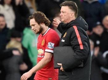 Inglês Swansea City Manchester United Louis van Gaal Blind 21/02/15 Inglês Swansea City Manchester United Louis van Gaal Blind 21/02/15