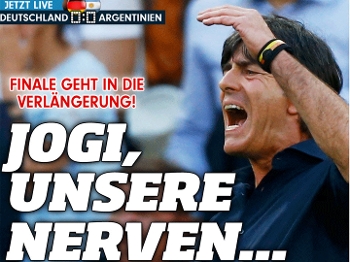 Final. Vai para a prorrogação. Jogi, nossos nervos Final. Vai para a prorrogação. Jogi, nossos nervos