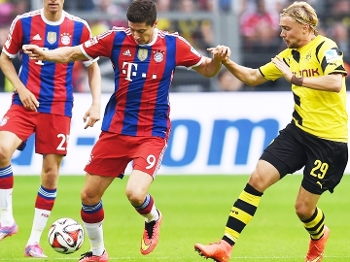 Lewandowski Bayern de Munique Schmelzer Borussia Dortmund Supercopa da Alemanha 13/08/2014