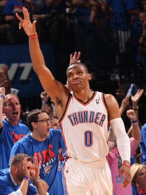 Westbrook montuoso: 27 pontos, 10 rebotes e 16 assistências Westbrook montuoso: 27 pontos, 10 rebotes e 16 assistências