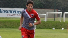 Paulo Henrique Ganso, em treino do São Paulo. Meia ficou de fora de jogo contra o Figueirense