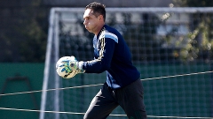 Palmeiras treino Fernando Prass 07/08/2014