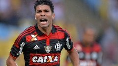 Eduardo da Silva balançou as redes para o Flamengo no clássico deste domingo