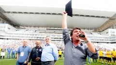 Andrés Sanchez anunciou seu desligamento da Arena Corinthians sem vender os naming rights