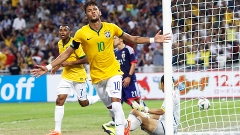 Neymar Comemora Gol Brasil Japão Amistoso 14/10/2014
