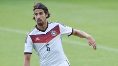 Khedira durante treino da Alemanha, nesta quinta-feira