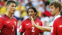 Thomas Muller Alemanha Cristiano Ronaldo Portugal Copa do Mundo Fonte Nova 16/06/2014