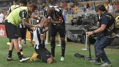 Tardelli comemora em frente às câmeras no Mineirão