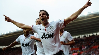 Robin Van Persie foi o grande herói da virada do Manchester United sobre o Southampton