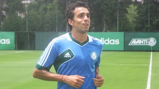 Diogo treina pela primeira vez no CT do Palmeiras Diogo treina pela primeira vez no CT do Palmeiras