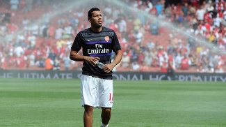 André Santos antes de jogo do Arsenal pelo Inglês André Santos antes de jogo do Arsenal pelo Inglês