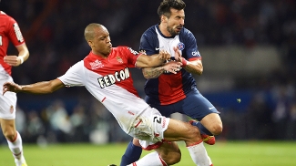 Fabinho Monaco Lavezzi PSG Campeonato Francês 22/09/2013 Fabinho Monaco Lavezzi PSG Campeonato Francês 22/09/2013