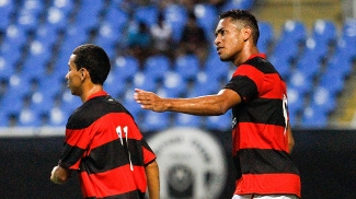 Hernane marcou para o Flamengo no clássico deste domingo contra o Botafogo, no Engenhão Hernane marcou para o Flamengo no clássico deste domingo contra o Botafogo, no Engenhão