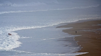 O mar em Nazaré O mar em Nazaré