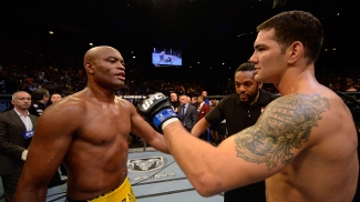 Após a luta, Anderson reconheceu a superioridade de Weidman Após a luta, Anderson reconheceu a superioridade de Weidman