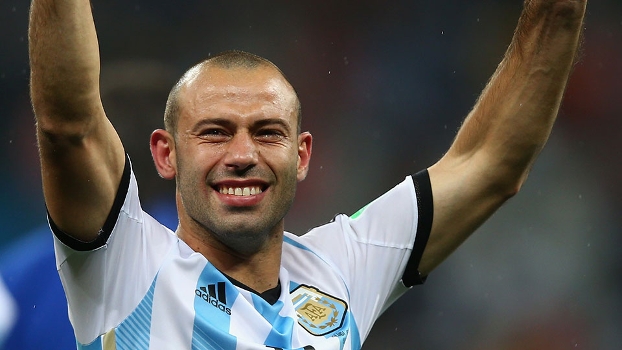 Mascherano comemorou muito a classificação Mascherano comemorou muito a classificação
