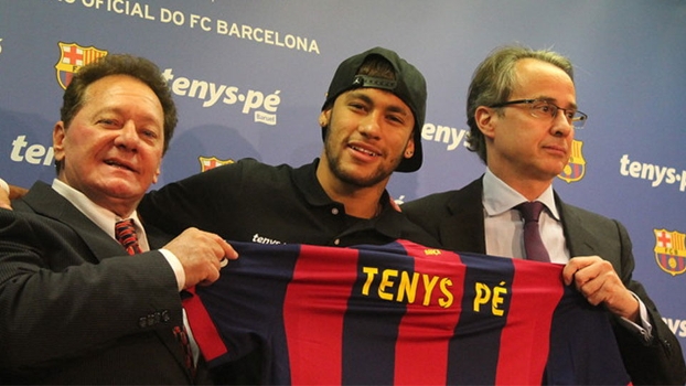 Neymar participou da coletiva para anunciar novo patrocinador do Barça Neymar participou da coletiva para anunciar novo patrocinador do Barça