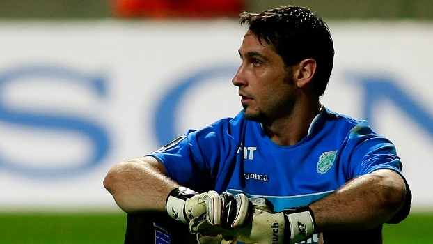 Goleiro Juan Angel Obelar a serviço do Marathon, de Honduras Goleiro Juan Angel Obelar a serviço do Marathon, de Honduras