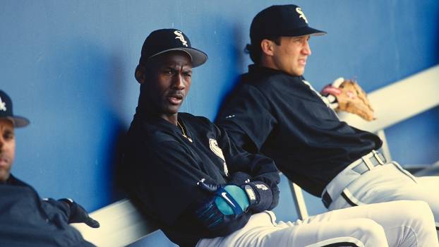 Michael Jordan, durante a carreira no beisebol Michael Jordan, durante a carreira no beisebol
