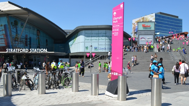 Estação de metrô e trem de Stratford, ao lado do Parque Olímpico, foi completamente reformada Estação de metrô e trem de Stratford, ao lado do Parque Olímpico, foi completamente reformada