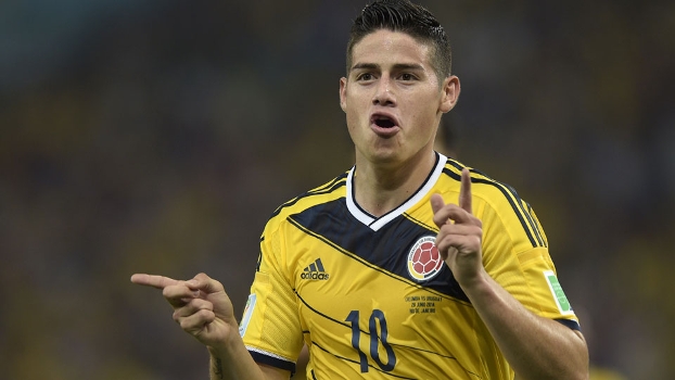 James Rodriguez foi o destaque da Colômbia na partida