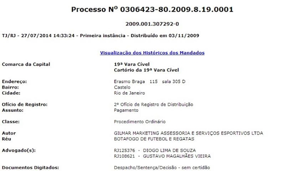 Botafogo está com 100% das contas bloqueadas por conta de dívidas