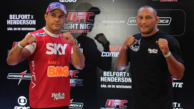 Belfort e Henderson se enfrentarão neste sábado em Goiânia