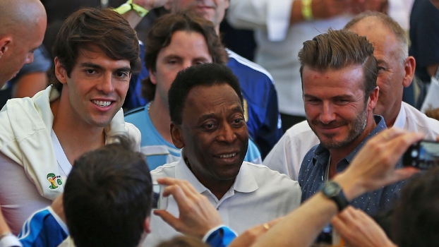 Kaká, Pelé e Beckham estão no Maracanã para acompanhar a final da Copa do Mundo