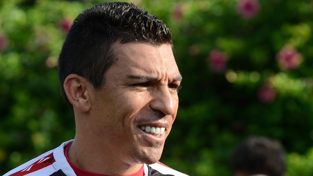 Lúcio durante treino do São Paulo Lúcio durante treino do São Paulo