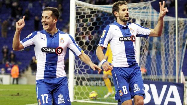 Stuani Comemora Gol Espanyol Almeria Campeonato Espanhol 25/01/2015 Stuani Comemora Gol Espanyol Almeria Campeonato Espanhol 25/01/2015