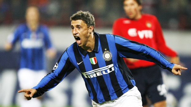 Hernan Crespo Comemora Gol Inter Milão CSKA Champions 22/10/2007