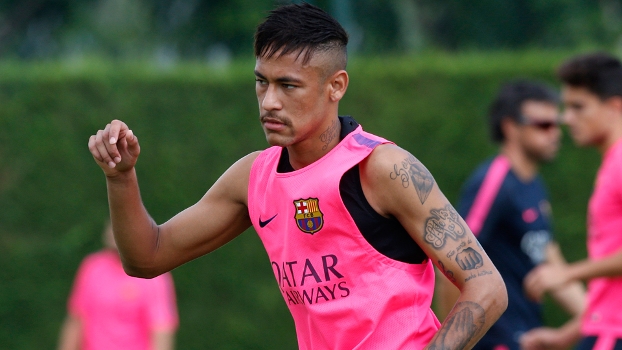 Neymar Treino Barcelona 17/08/2014