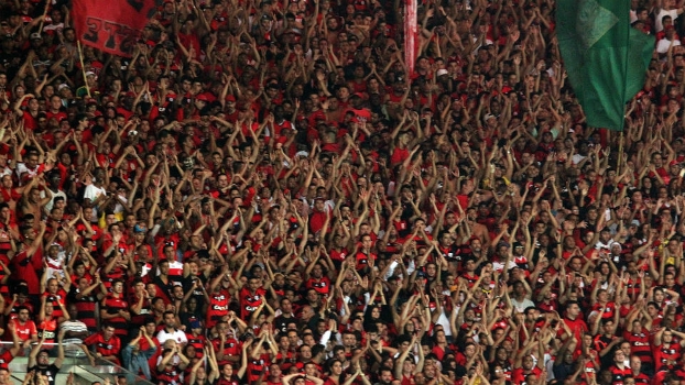 Torcida do Flamengo no Maracanã, contra o Atlético-MG, 21 de agosto de 2014