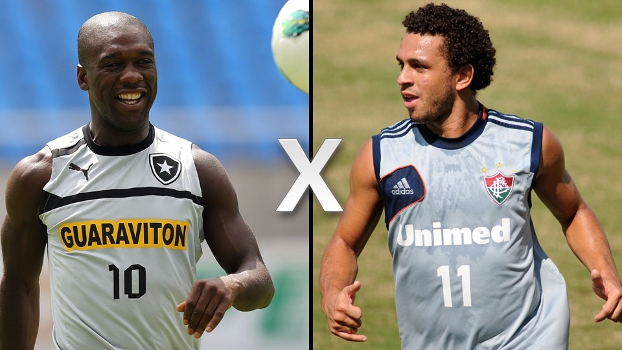 Seedorf e Wellington Nem, as duas estrelas do clássico Botafogo x Fluminense