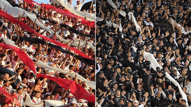 mosaico_torcidas PLACAR FINAL: São Paulo 5 x 5 Corinthians mosaico_torcidas PLACAR FINAL: São Paulo 5 x 5 Corinthians