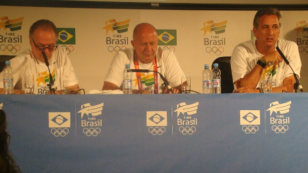 COB: Presidente Nuzman, chefe de missão Bernard, superintendente Marcus Vinicius COB: Presidente Nuzman, chefe de missão Bernard, superintendente Marcus Vinicius