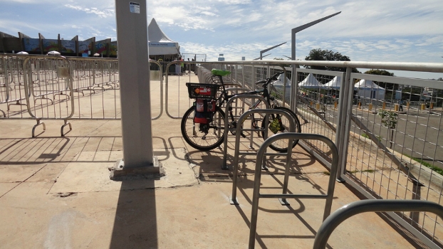 Inexistente nos Guias de Mobilidade da Copa, bicicleta foi eficiente no Mineirão Inexistente nos Guias de Mobilidade da Copa, bicicleta foi eficiente no Mineirão