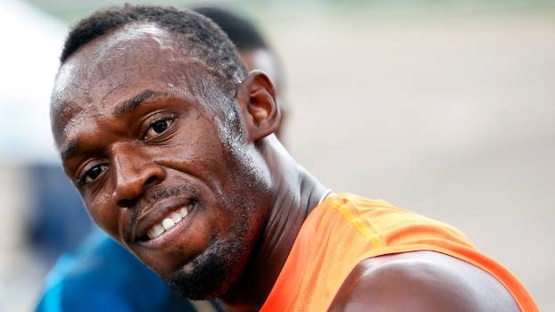 Usain Bolt Sorri Vitoria Gibson Relays Jamaica 28/02/2015 Usain Bolt Sorri Vitoria Gibson Relays Jamaica 28/02/2015