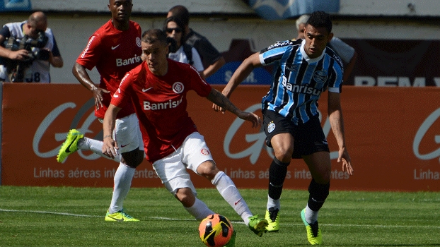D'Alessandro e Werley, no clássico entre Internacional e Grêmio D'Alessandro e Werley, no clássico entre Internacional e Grêmio